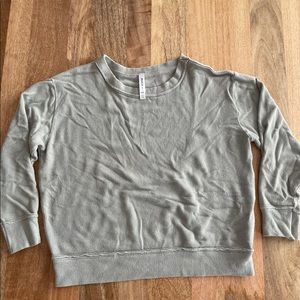RVCA cropped crew neck sweatshirt